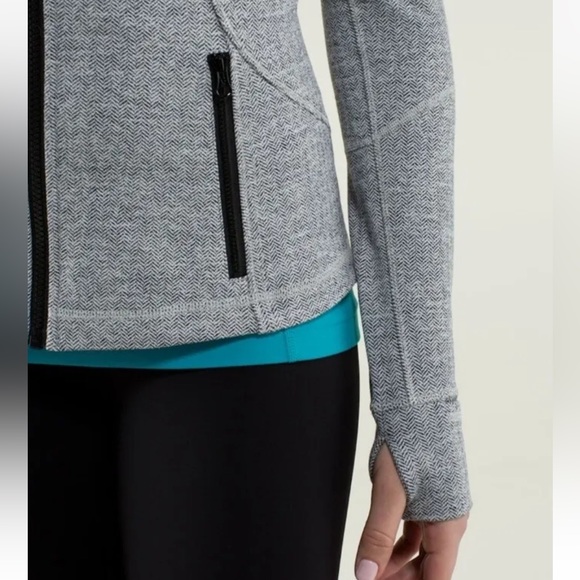 Lululemon Herringbone Define Zip Jacket - Forme Jacket II Heathered Gingham Full - Picture 12 of 14